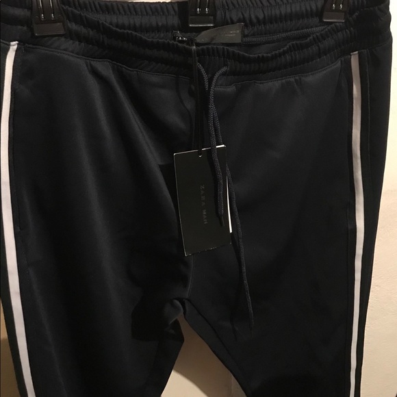 Zara New Navy Blue Pants - Picture 2 of 5